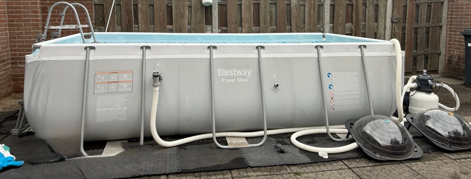 Bestway Power Steel Opzetzwembad met zandfilterpomp, Ophalen, Gebruikt, 200 tot 300 cm, 80 tot 120 cm