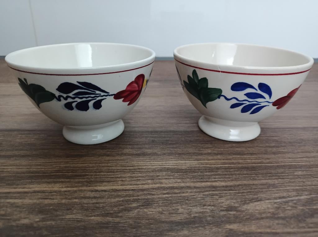 Boerenbont schaaltjes Boch en Boch voor Royal Sphinx, Ophalen of Verzenden, Aardewerk, Boerenbont, Schaal of Schalen
