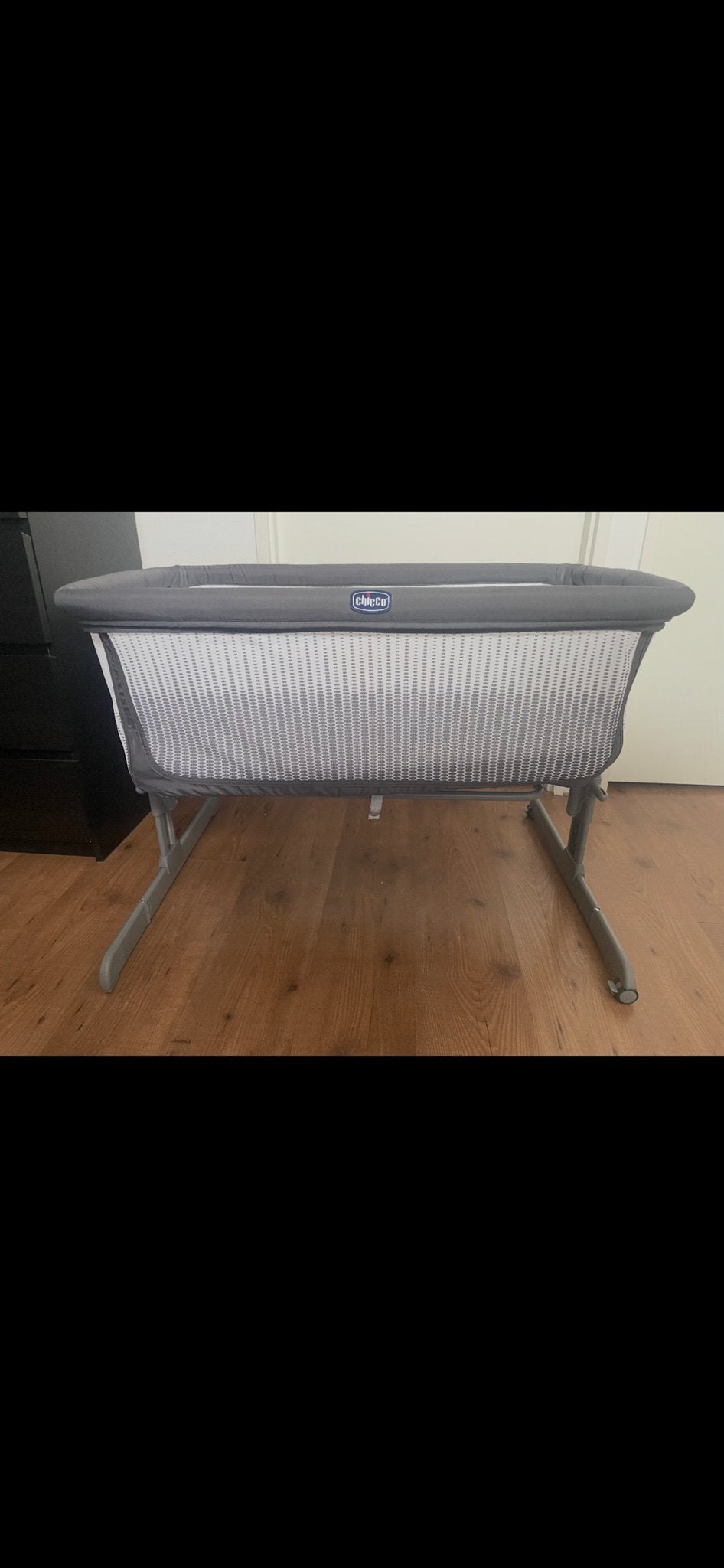 Chicco Next2Me Co-Sleeper Wieg - Grijs - Zo goed als nieuw!, Ophalen, Zo goed als nieuw, Wieg