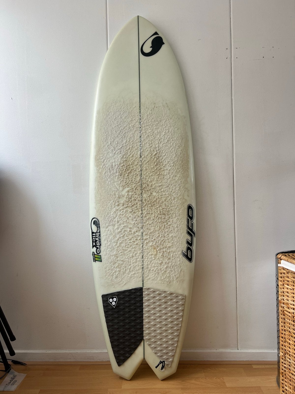 Bufo clutch Fish Surfboard 5'5", Ophalen of Verzenden, Gebruikt, Fish, Met vinnen
