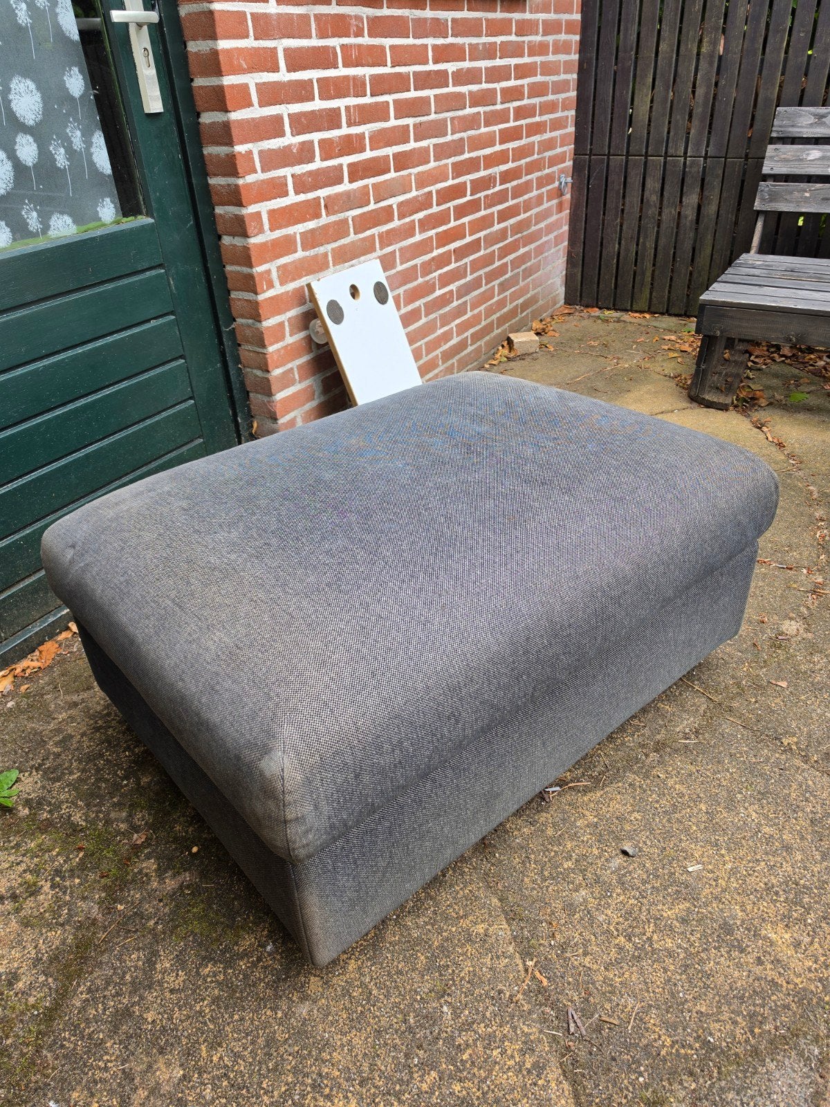 IKEA Vimle Hocker met opbergruimte, Huis en Inrichting, Banken | Voetenbanken en Poefen, Ophalen, Gebruikt, 75 tot 100 cm, 75 tot 100 cm