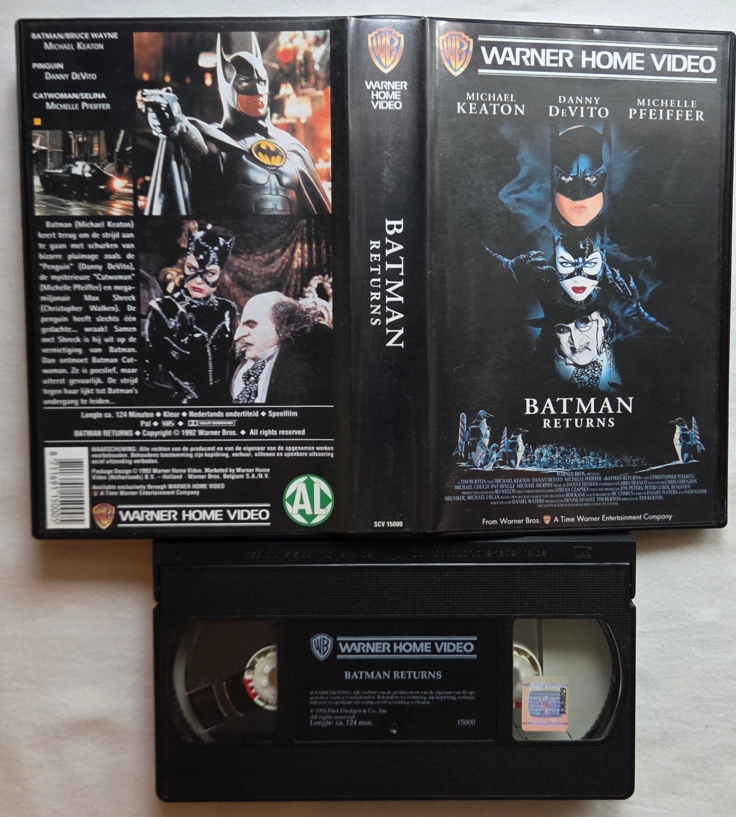 DC Batman Returns VHS Actie, Vanaf 16 jaar, Ophalen of Verzenden, Gebruikt, Actie en Avontuur