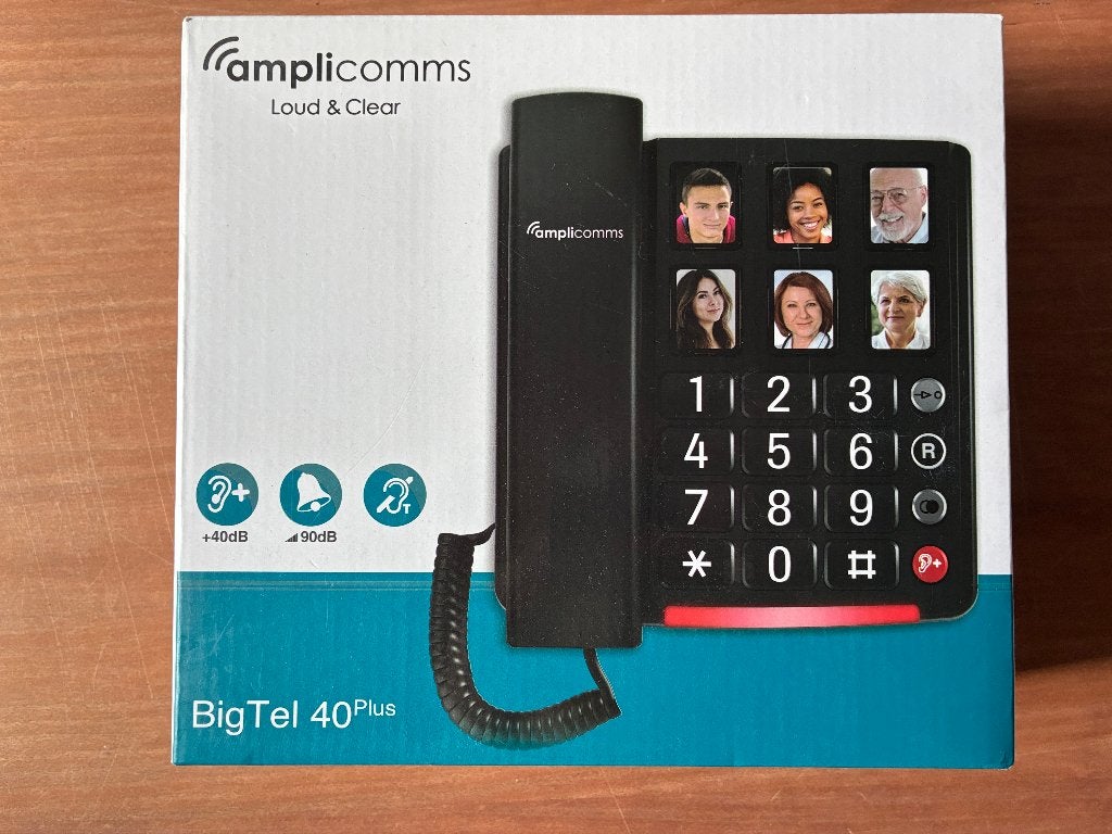Seniorentelefoon telefoon Amplicomms BigTel 40 Plus, Ophalen of Verzenden, Zo goed als nieuw, 1 handset