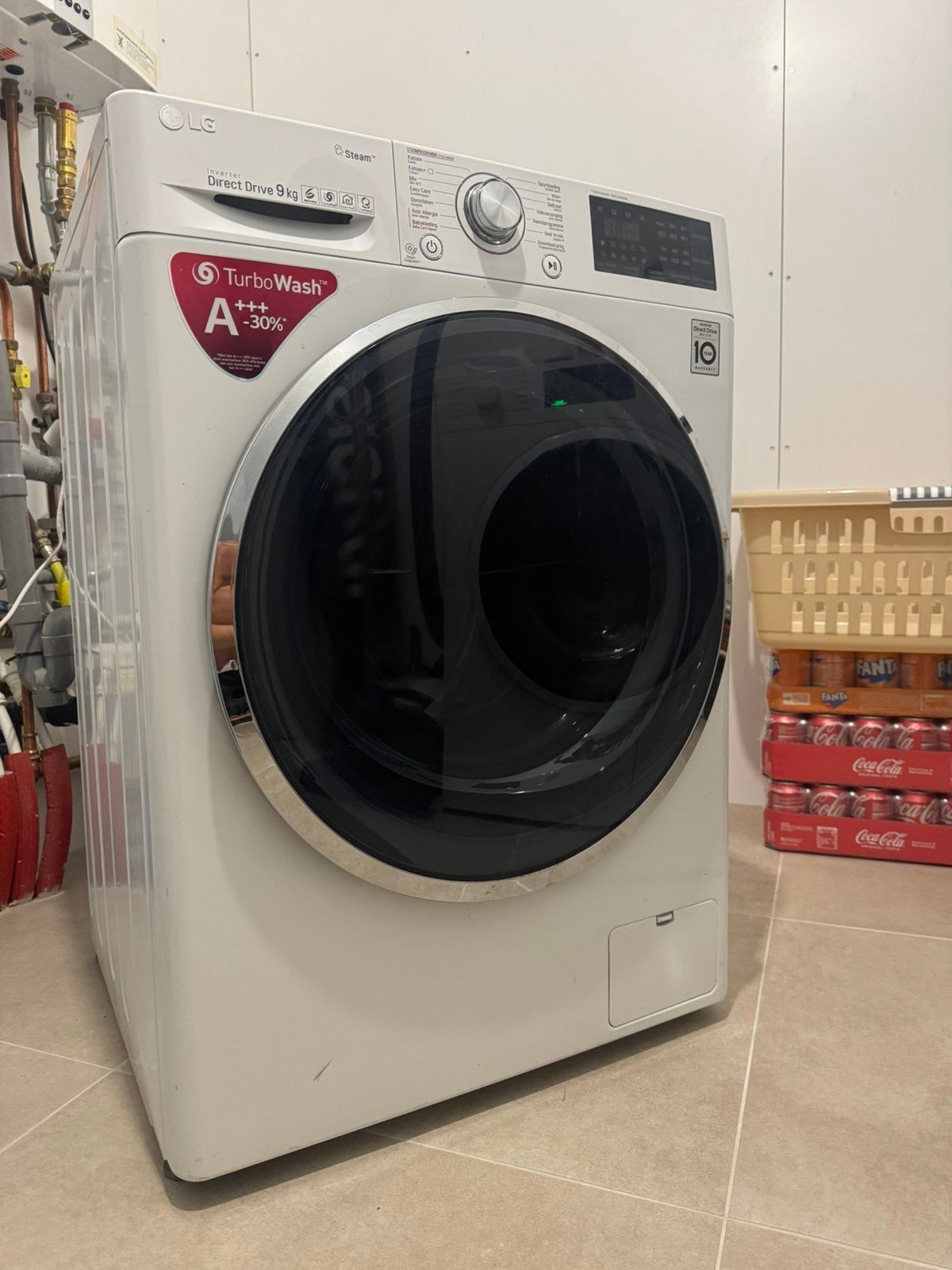 Wasmachine, 6 tot 8 kg, Ophalen, Zo goed als nieuw, 85 tot 90 cm