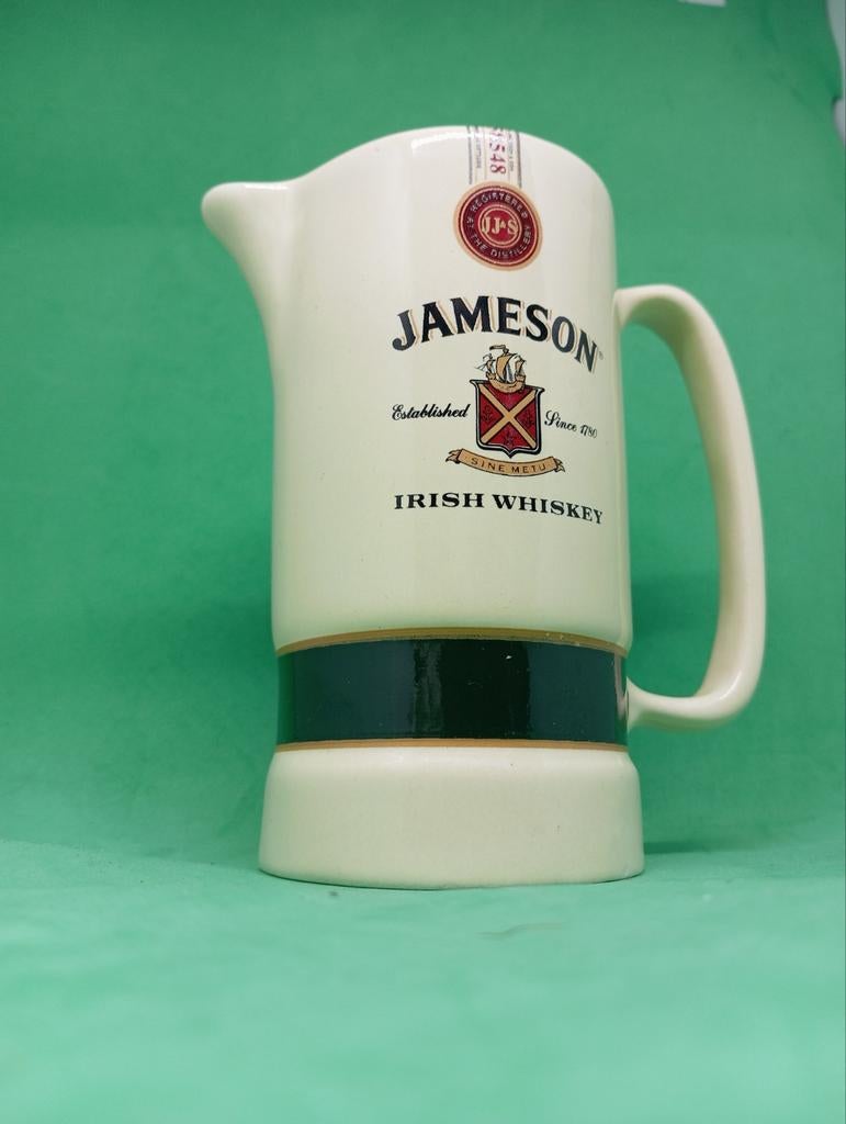 Jameson Irish Whiskey keramische waterkan/pitcher, Beige, Overige typen, Ophalen of Verzenden, Zo goed als nieuw