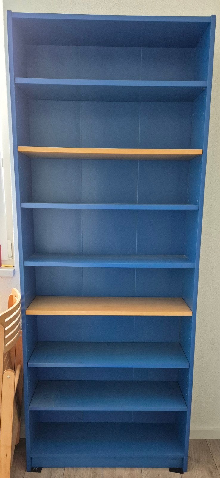 ikea billy boekenkast blauw evt. incl ladeblokje, Ophalen, Gebruikt, 200 cm of meer, 50 tot 100 cm