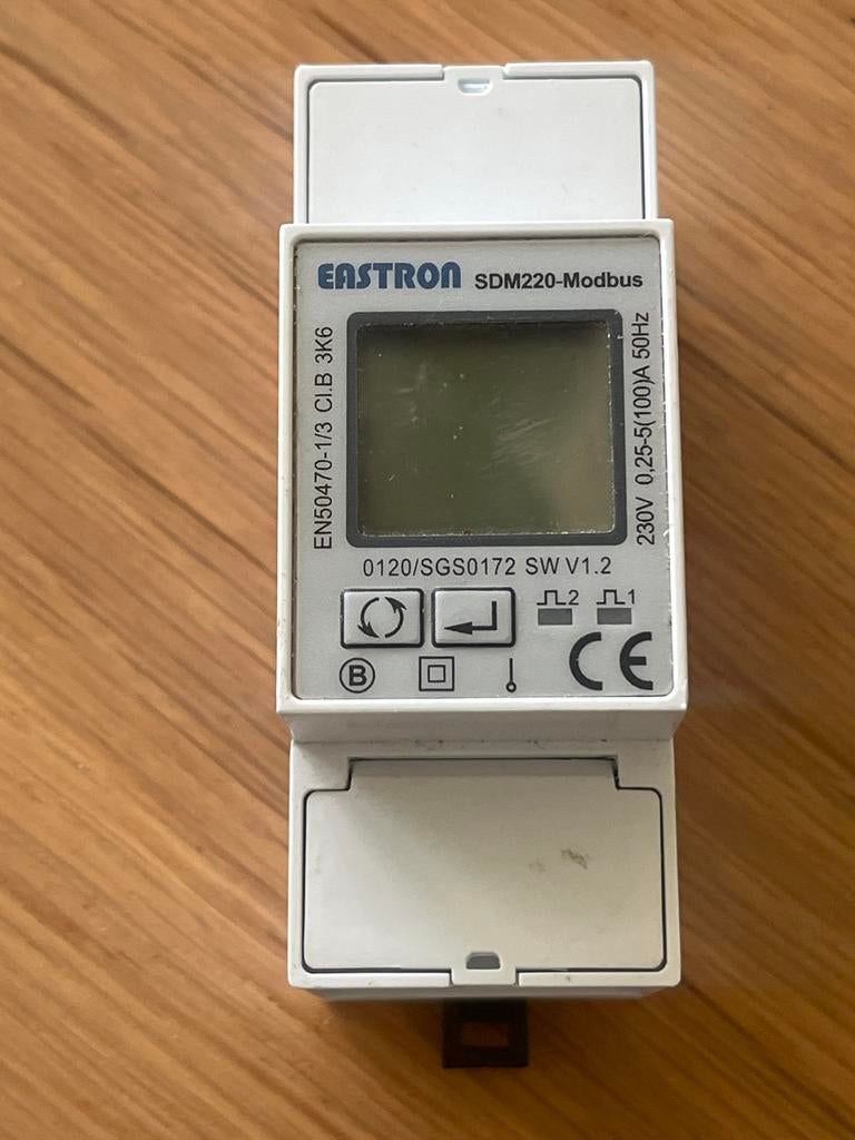 Eastron SDM220-Modbus Enkele Fase Energiemeter, Ophalen of Verzenden, Zo goed als nieuw, Overige typen