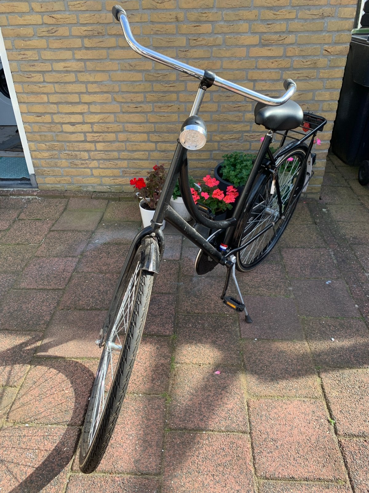Zwarte damesfiets met terugtraprem, Terugtraprem, 53 tot 56 cm, Zo goed als nieuw, Ophalen