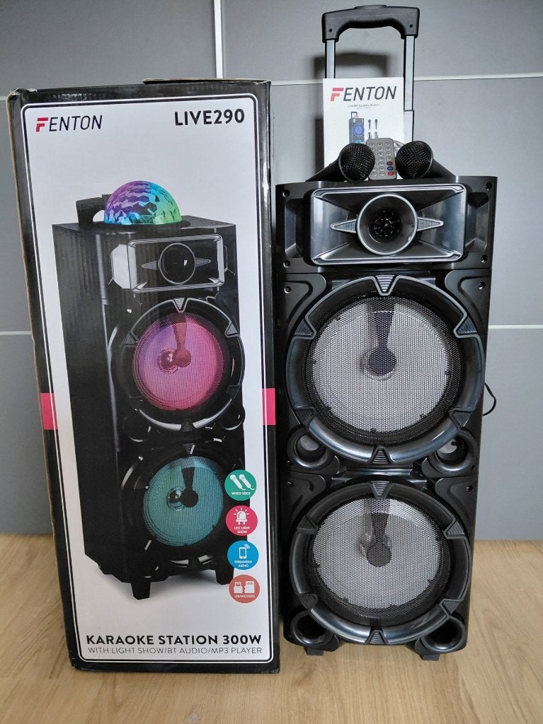 Karaoke speaker, Audio, Tv en Foto, Party speaker, Zo goed als nieuw, Inclusief microfoon, Ophalen