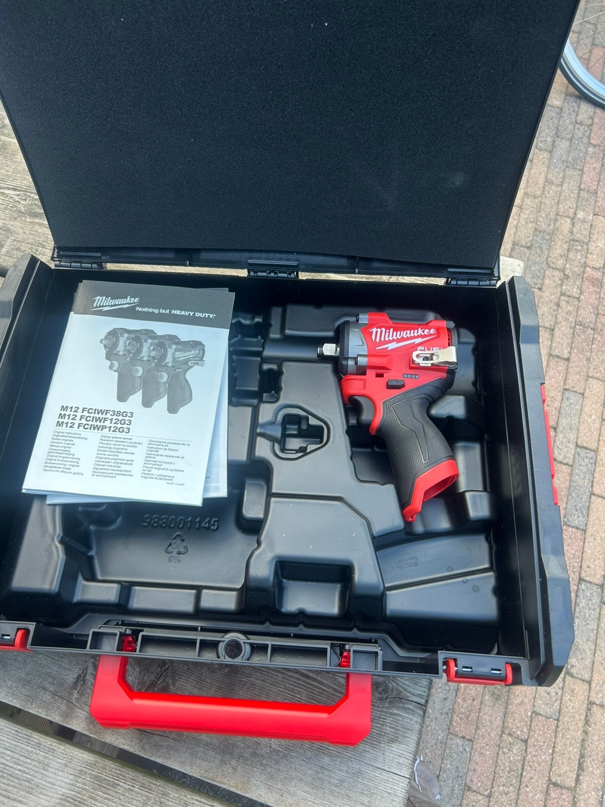 Milwaukee M12 FCIWF12G3 slagmoersleutel, Ophalen of Verzenden, Zo goed als nieuw
