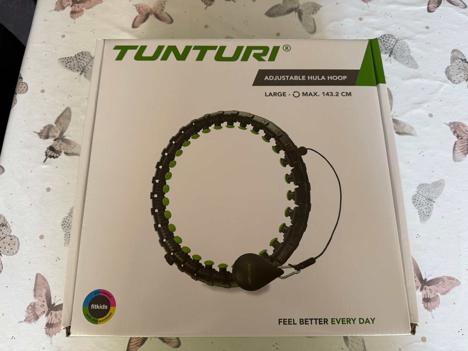 Tunturi Fitness Hoelahoep - Verstelbaar en Verzwaard, Ophalen of Verzenden, Met gewicht, Zo goed als nieuw, Fitness hoelahoep