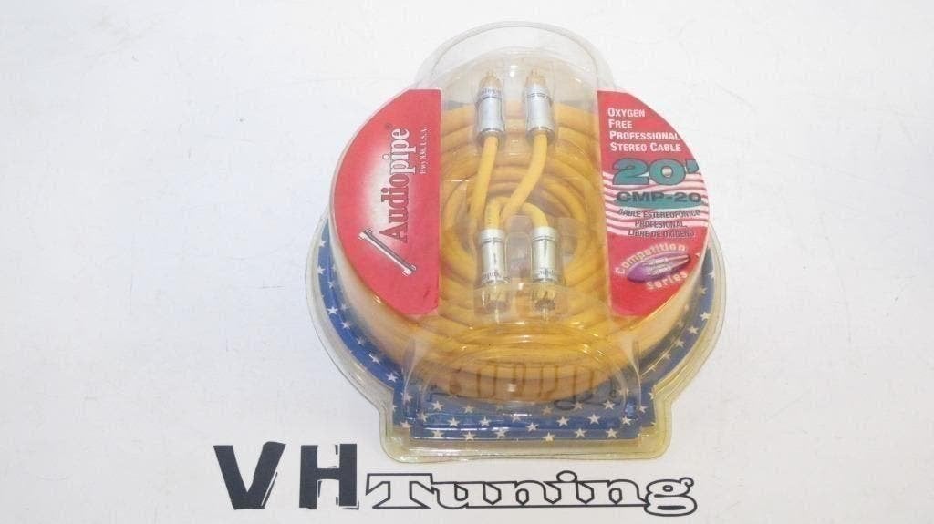 Audiopipe CMP-20 profesional RCA cable 20' / tulp kabel, Auto diversen, Ophalen of Verzenden, Nieuw