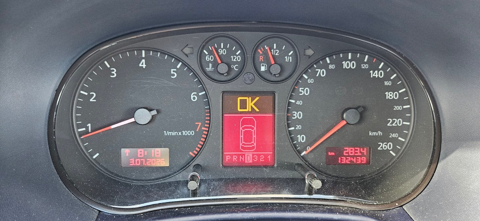 Audi A3 automaat 132500 km, Auto's, Audi, Alcantara, 1200 kg, Particulier, Blauw
