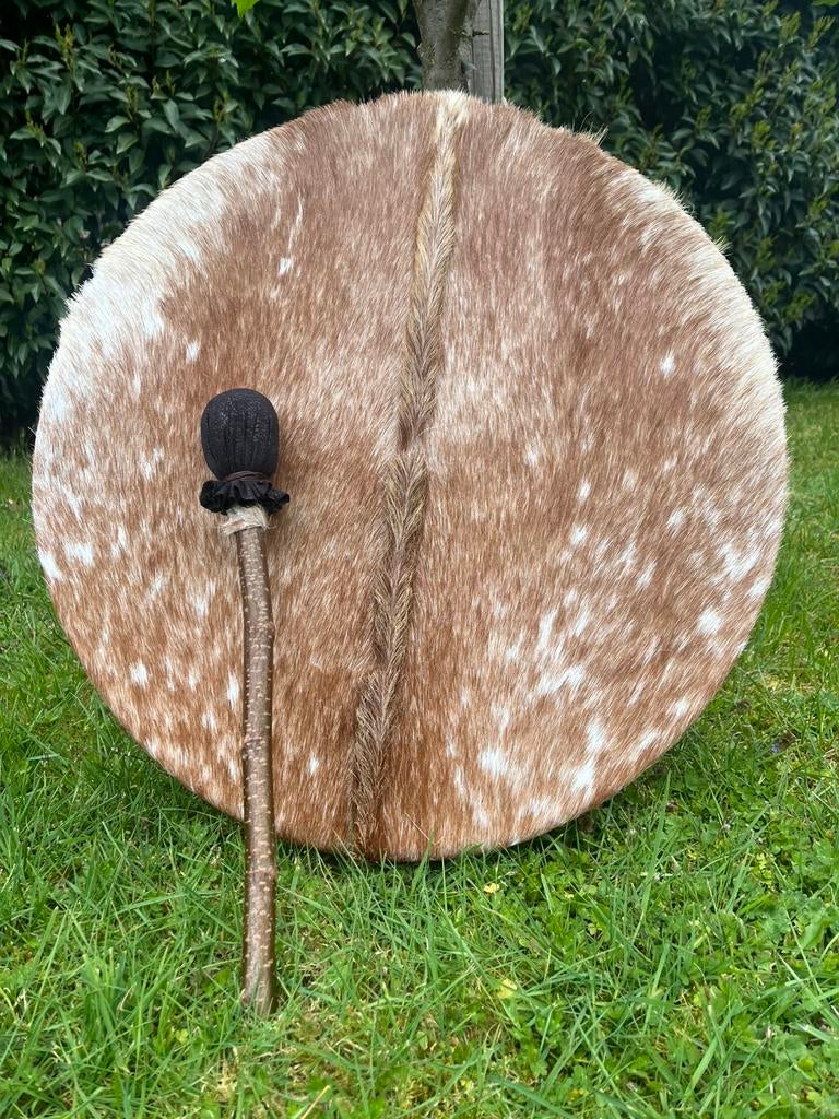 Sjamaan drum Nubisch geit  50 cm. met drumstok., Muziek en Instrumenten, Percussie, Ophalen of Verzenden, Nieuw, Trommel
