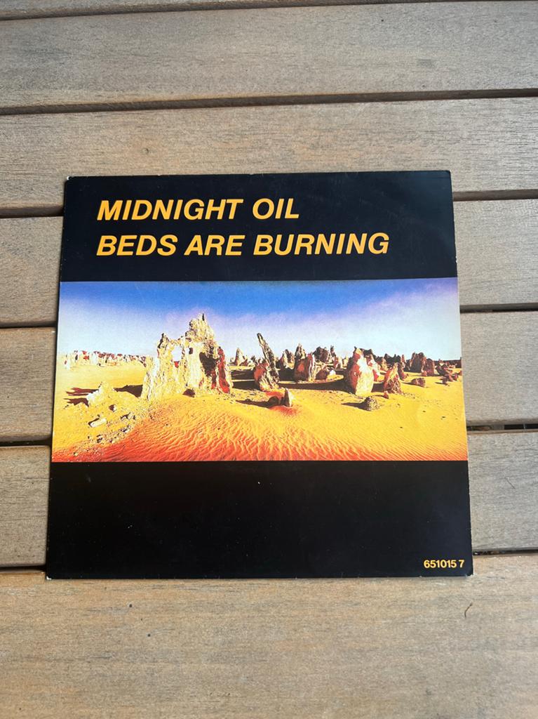 Midnight Oil - Beds Are Burning (Single), 1 single, Ophalen of Verzenden, Gebruikt, Rock en Metal