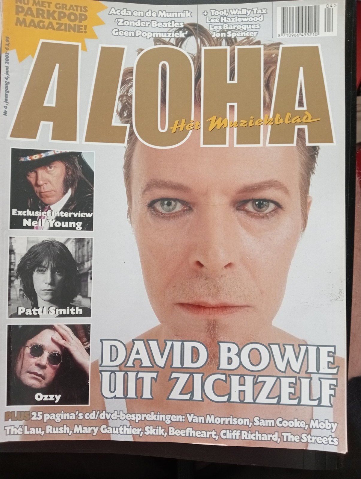 Aloha Magazine Juni 2002 - David Bowie, Neil Young, Ozzy, Ophalen of Verzenden, Gelezen, Muziek, Film of Tv