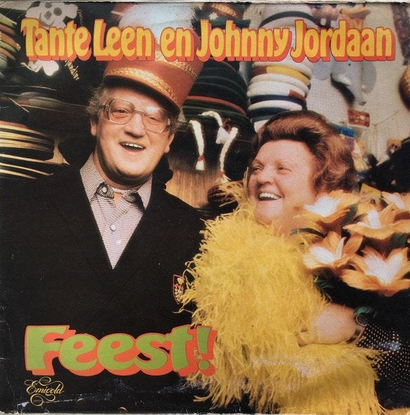 Tante Leen en Johnny Jordaan - Feest! (Vinyl LP), LP, Gebruikt, Ophalen of Verzenden, Feestmuziek