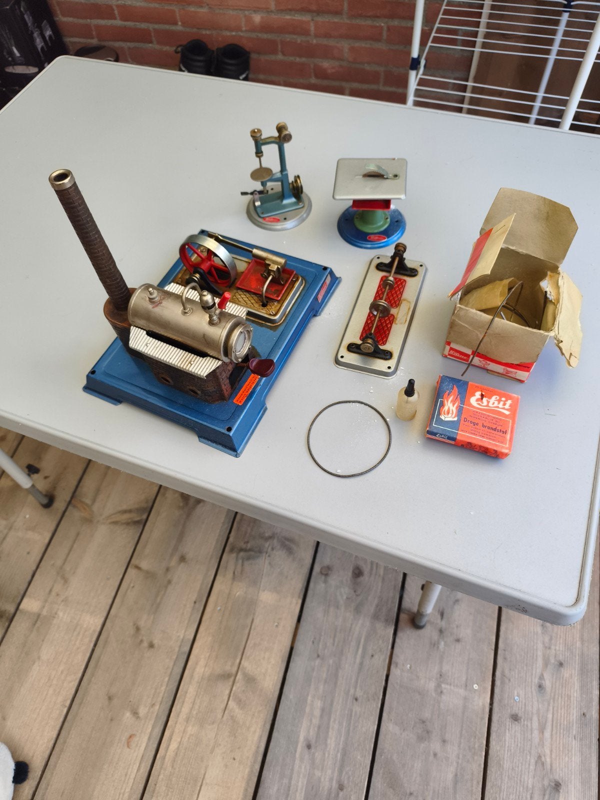 Wilesco D10 Stoommachine met toebehoren, Ophalen of Verzenden, Gebruikt, 1:32 tot 1:50, Overige merken