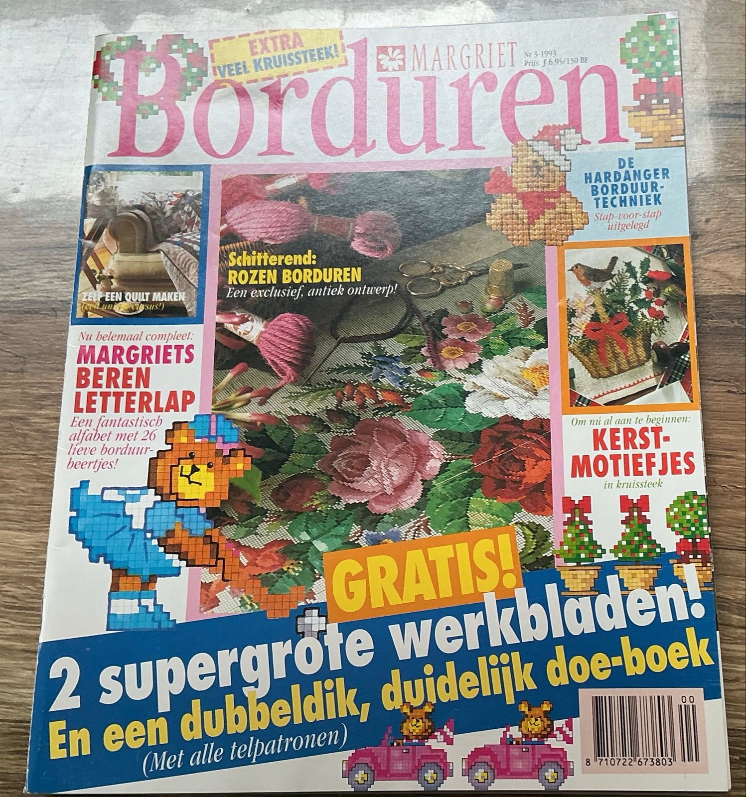 Borduurmagazines: Margriet Borduren, Creatief, Kruissteek, Ophalen of Verzenden, Zo goed als nieuw, Handborduren, Patroon
