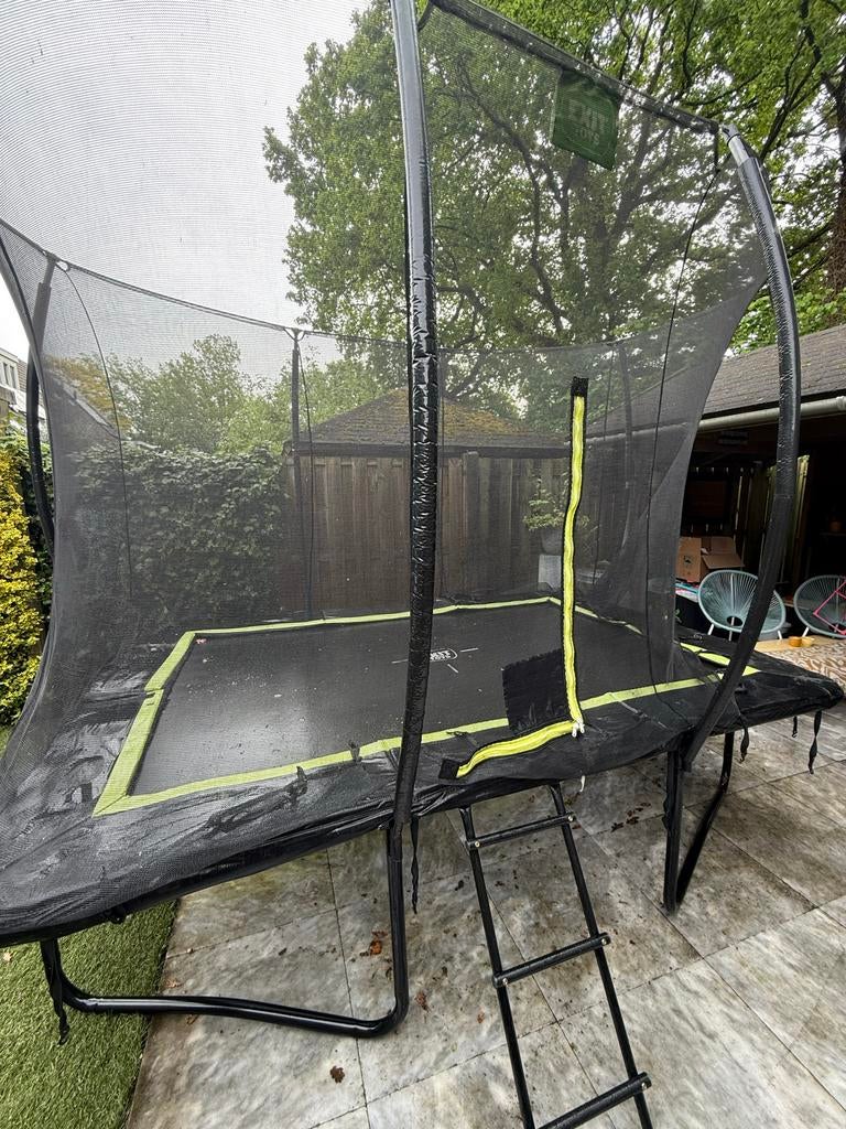Exit Toys Trampoline met veiligheidsnet en ladder, Ophalen, Gebruikt