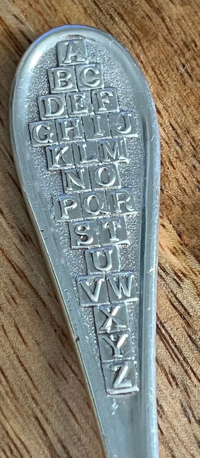 Kinderlepeltje met ABC EPNS 14,5 cm, Ophalen of Verzenden