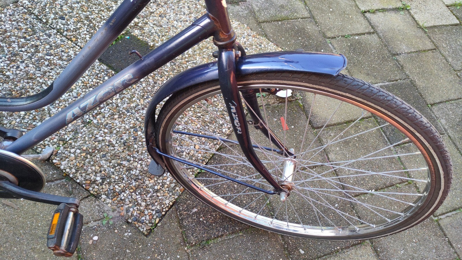 Fiets 28" Dames Azor, Terugtraprem, Gebruikt, Azor, 56 cm of meer