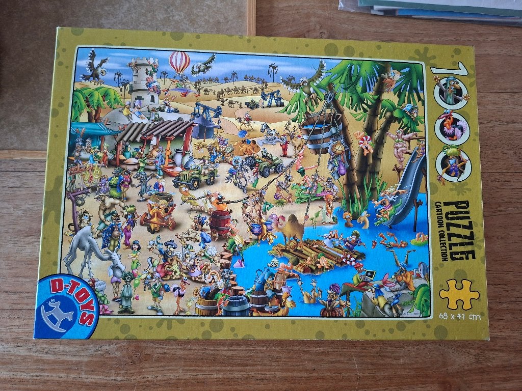 D-Toys cartoon puzzel 1000 stukjes, Ophalen, 500 t/m 1500 stukjes, Zo goed als nieuw, Legpuzzel