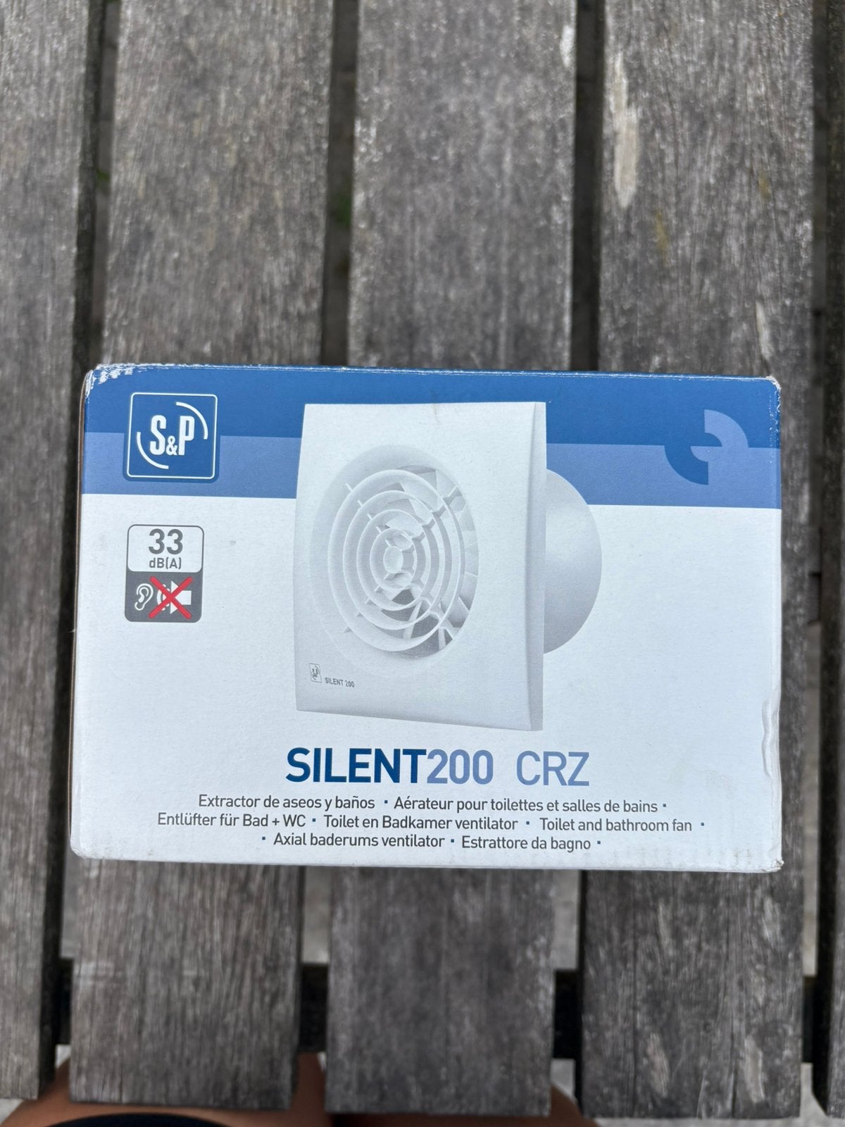 S&P Silent-200 CRZ – gloednieuw in doos – ventilator, Ophalen of Verzenden, Zo goed als nieuw, Ventilator