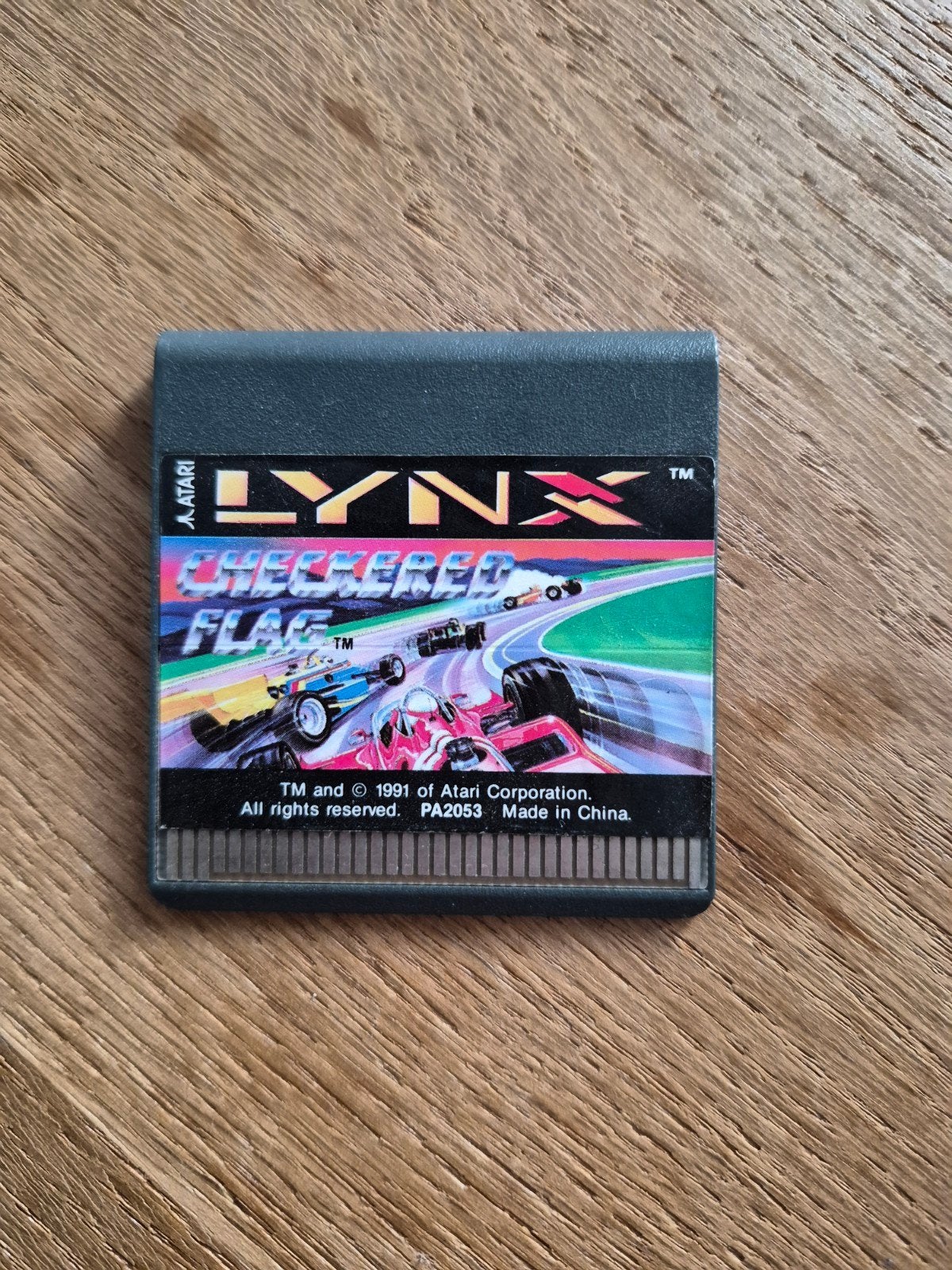 Atari Lynx Checkered Flag Cartridge - Getest en Werkt, 1 speler, Racen en Vliegen, Ophalen of Verzenden, Atari Lynx
