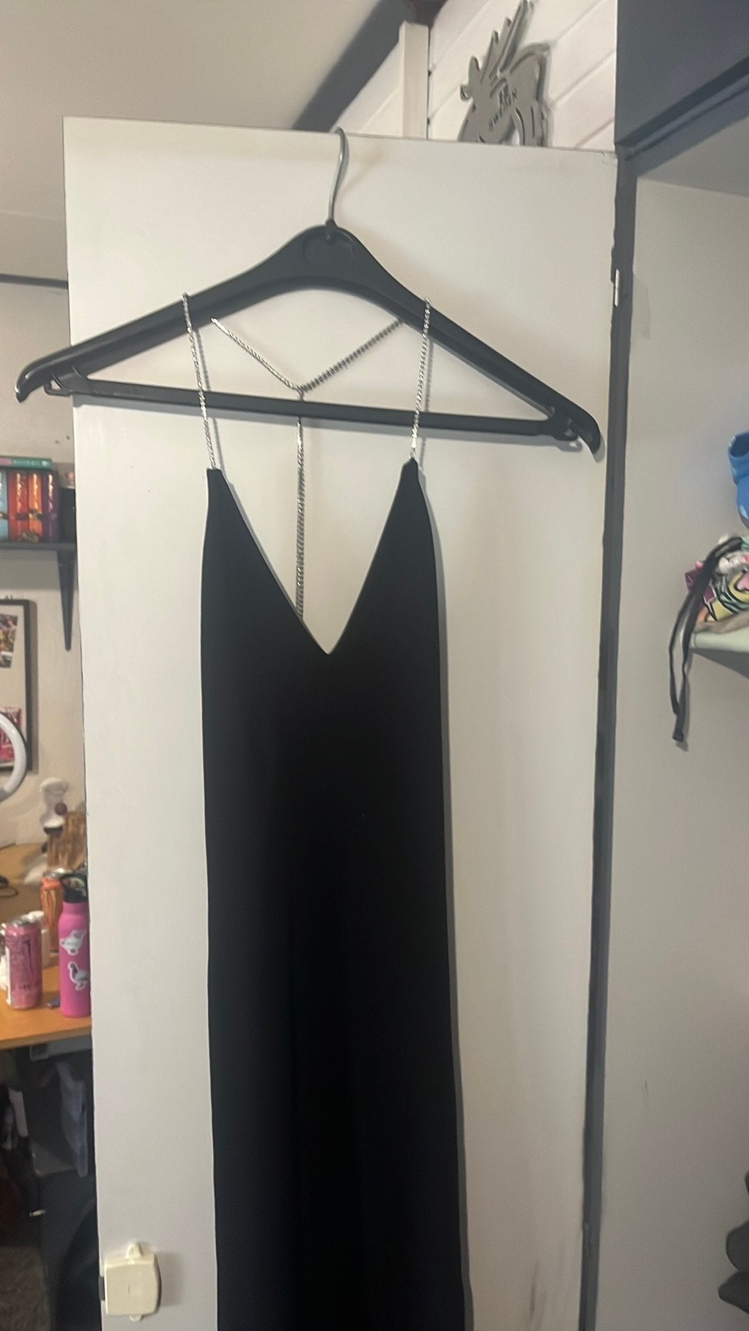 Lange zwarte jurk, Kleding | Dames, Jurken, Zwart, Ophalen of Verzenden, Zo goed als nieuw, Maat 36 (S)