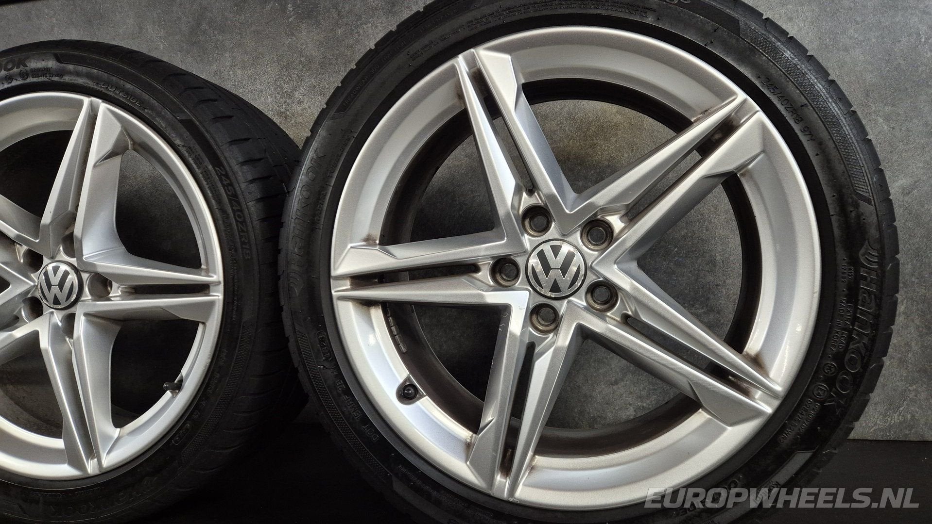 18 inch VW Passat Sharan velgen Hankook zomerbanden Alhambra, Auto-onderdelen, 18 inch, -, -, Banden en Velgen