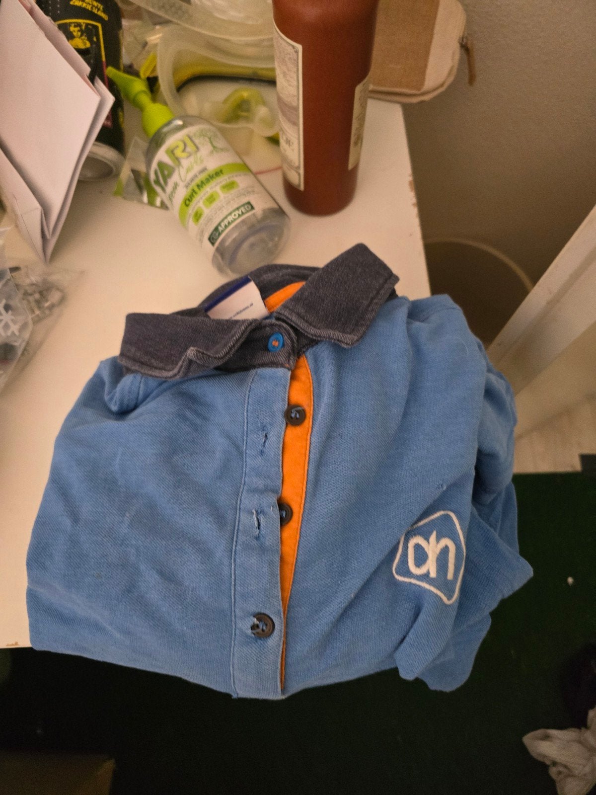 Albert Heijn AH shirt 2x M, Kleding | Heren, Albert Heijn, Blauw, Overige maten, Ophalen of Verzenden
