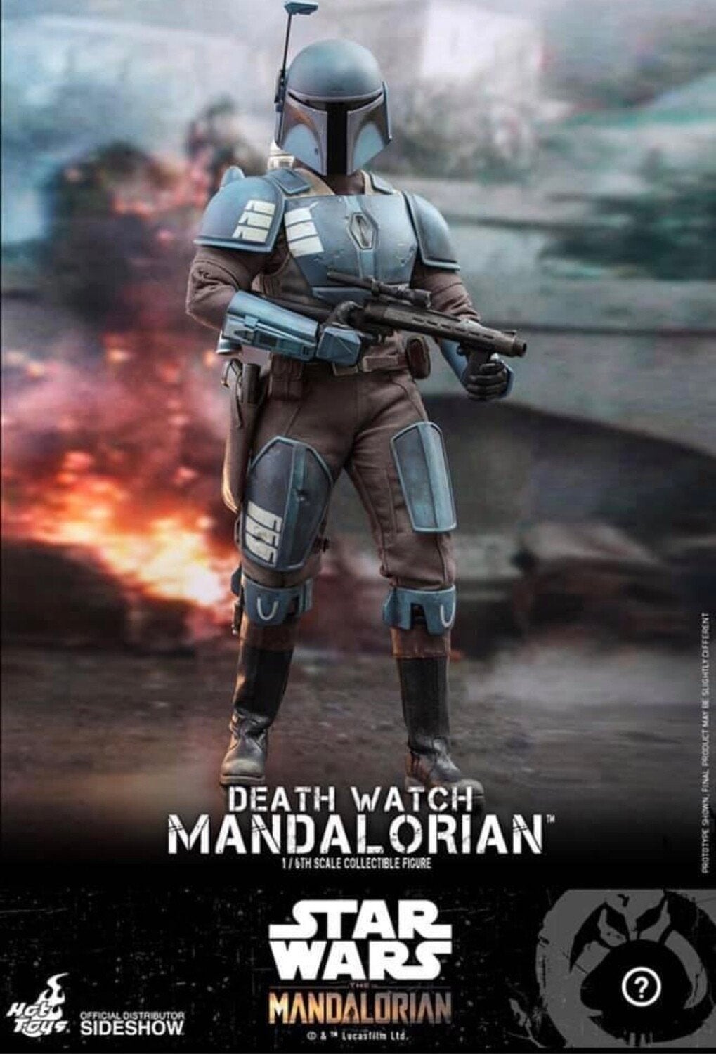 Hot Toys 1/6 Star Wars Death Watch Mandalorian, Verzenden, Zo goed als nieuw, Actiefiguurtje