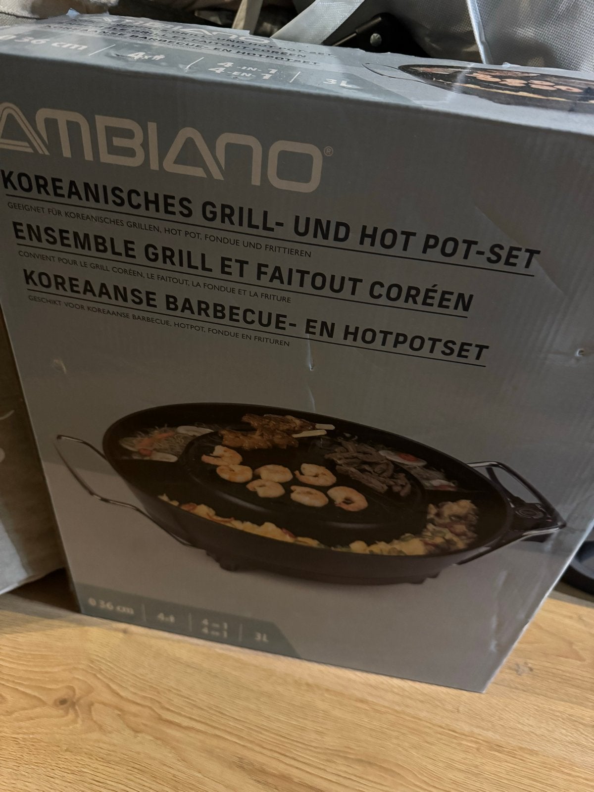 Ambiano Koreaanse Barbecue- en Hotpotset, Ophalen, Nieuw