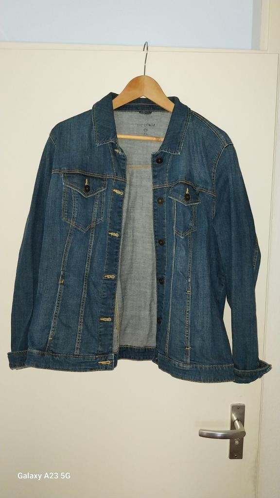 Stoere spijkerjas van The Denim, maat XL, The Denim, Blauw, Maat 46/48 (XL) of groter, Ophalen of Verzenden