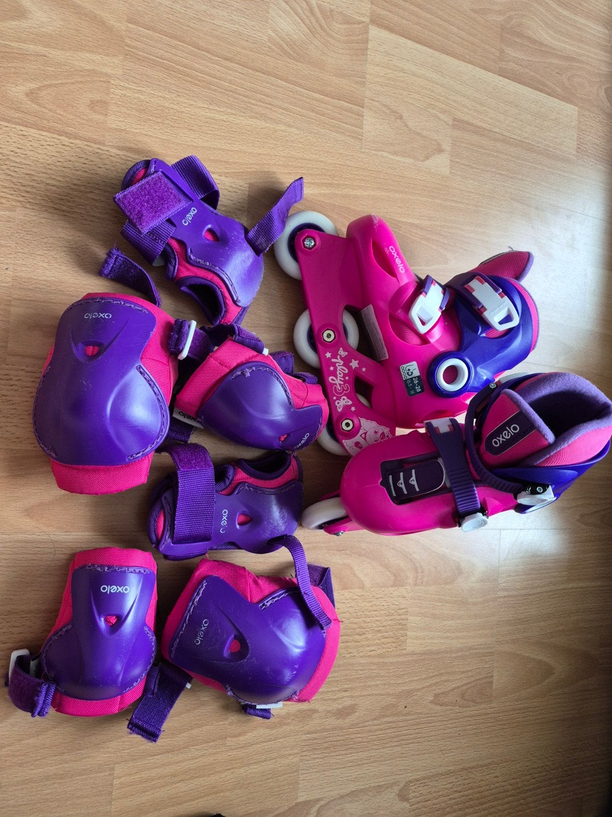 Skeelers maat 26-28 met extra bescherming, Sport en Fitness, Kinderen, Inline skates 4 wielen, Ophalen, Overige merken