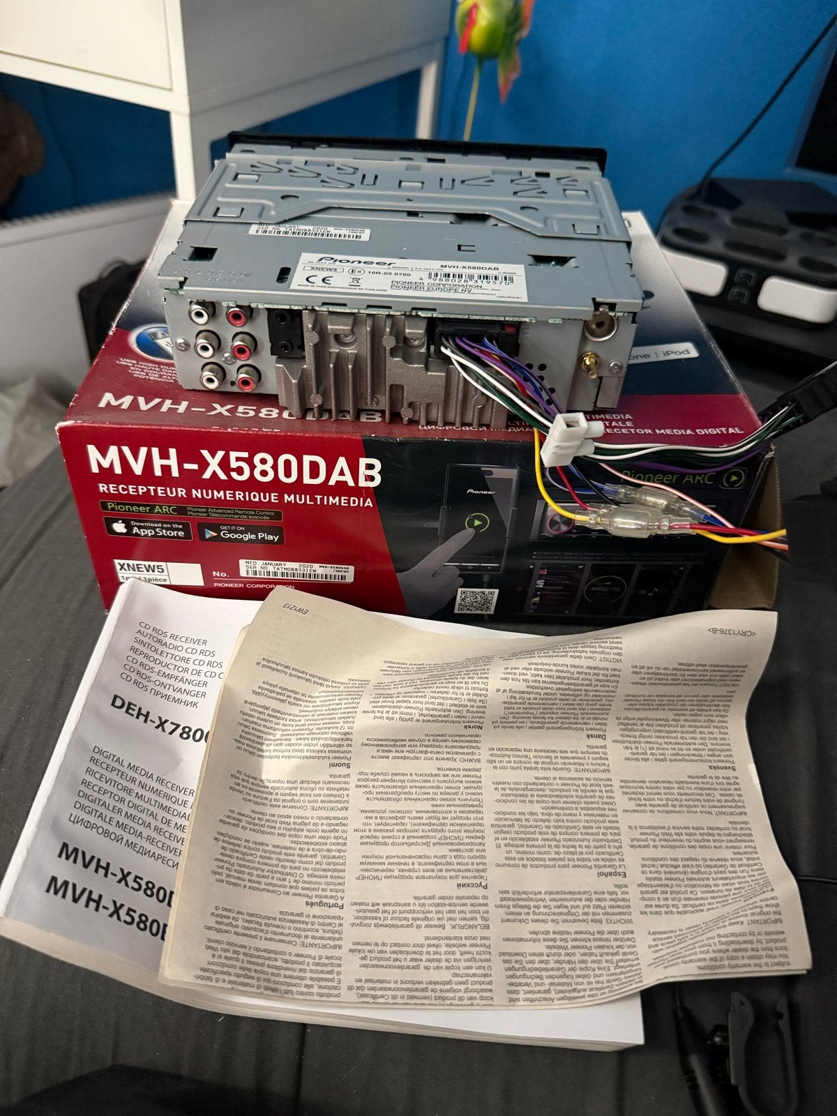 Pioneer MVH-X580DAB Autoradio met Bluetooth en DAB+, Ophalen, Zo goed als nieuw