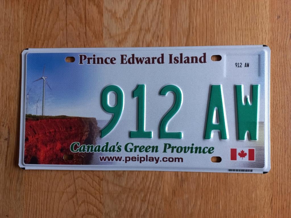 Canadees Kentekenplaat Prince Edward Island, Ophalen of Verzenden, Gebruikt