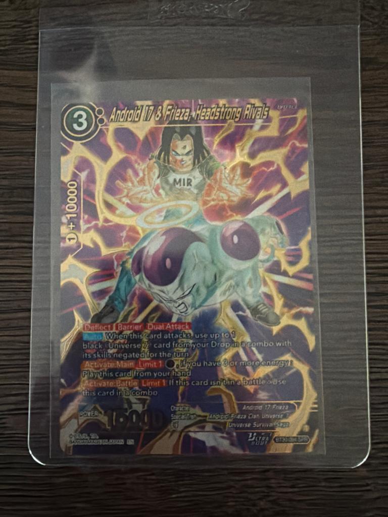 Android 17 & Frieza, Headstrong Rivals #094 SPR BT30, Hobby en Vrije tijd, Verzamelkaartspellen | Overige, Zo goed als nieuw, Losse kaart