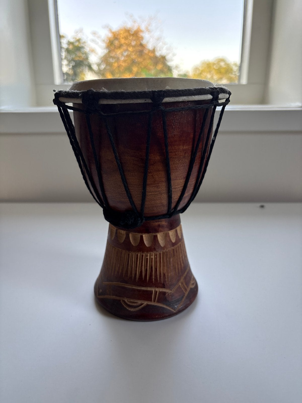 Mooie handgemaakte djembé,, Muziek en Instrumenten, Percussie, Ophalen of Verzenden, Gebruikt, Trommel