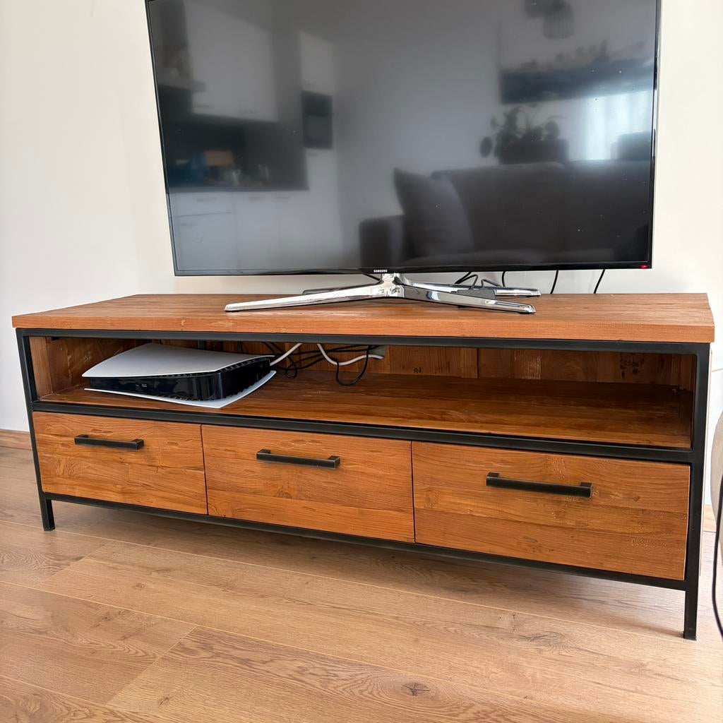 TV meubel Pronto Wonen, Ophalen, 100 tot 150 cm, Zo goed als nieuw, Minder dan 100 cm