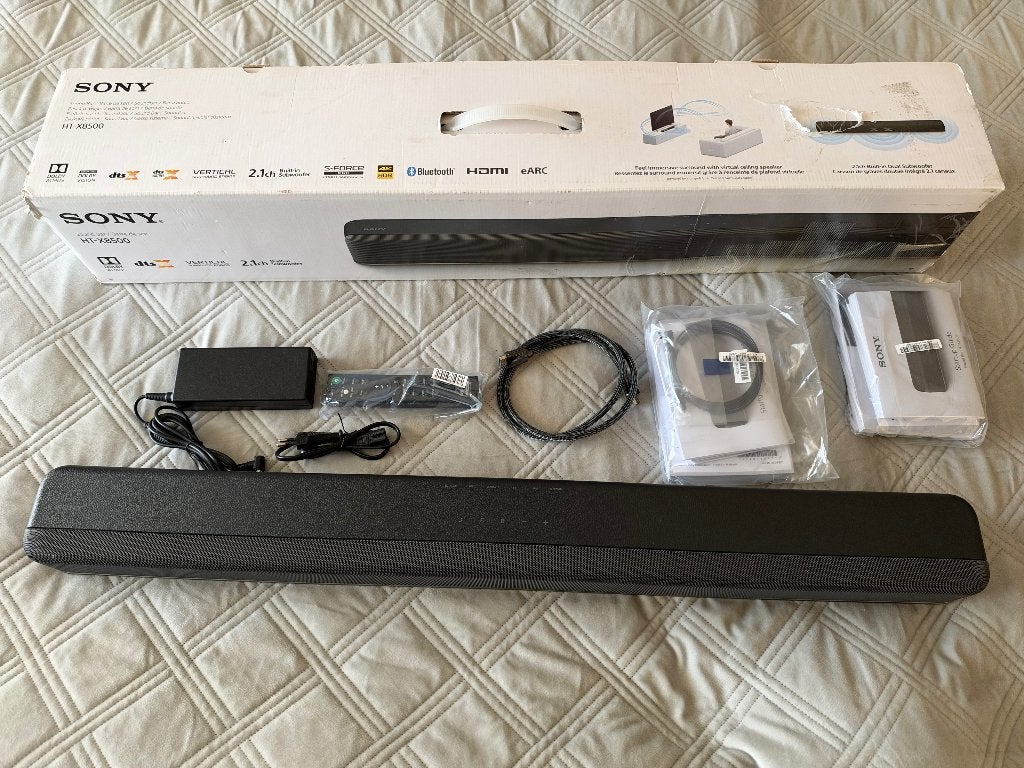Sony HT-X8500 Dolby Atmos 2.1ch met ingebouwde subwoofer, Ophalen of Verzenden, Bluetooth, Gebruikt