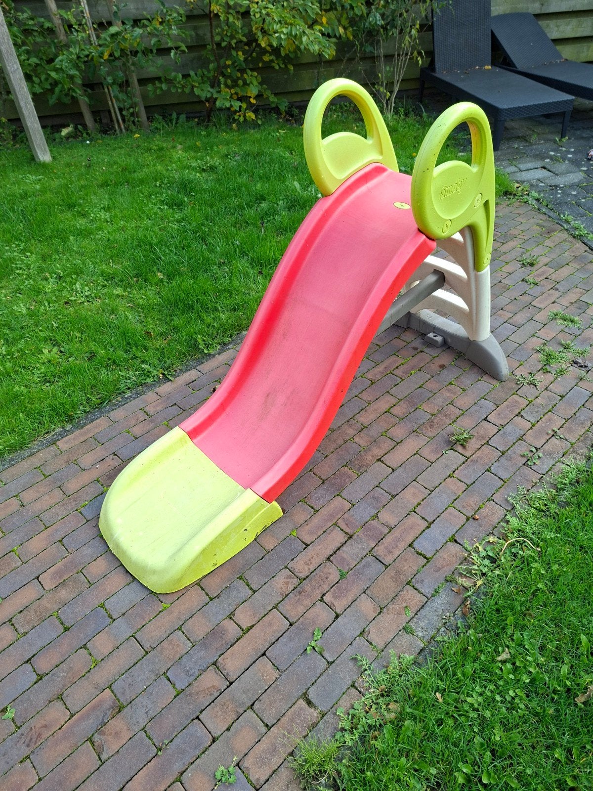 Smoby Speelhuisje met Keuken en Smoby Glijbaan, Kinderen en Baby's, Ophalen of Verzenden, Gebruikt, Kunststof