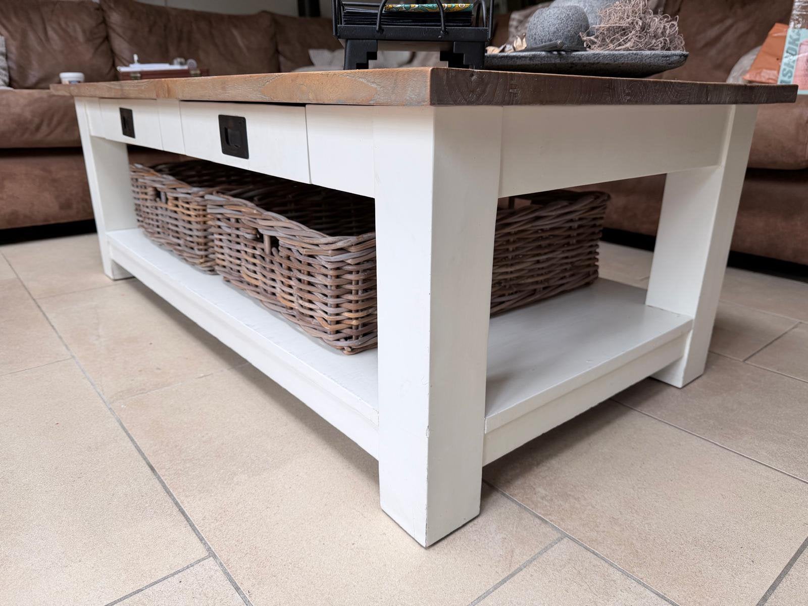 Salontafel, Huis en Inrichting, Tafels | Salontafels, Ophalen, Gebruikt, 100 tot 150 cm, 50 tot 100 cm