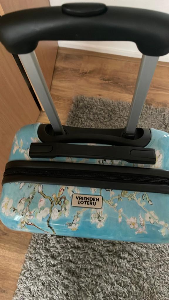 Handbagage koffer VriendenLoterij Van Gogh Amandelbloesem, Ophalen, 50 tot 60 cm, Hard kunststof, Nieuw