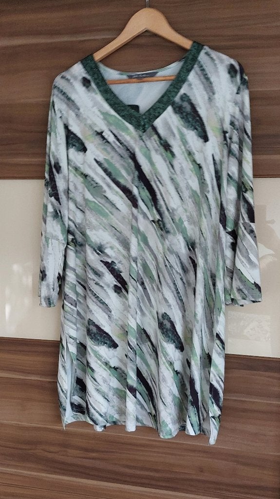 Nieuwe Groen/Witte tuniek, Ophalen of Verzenden, Nieuw, Groen, Blouse of Tuniek