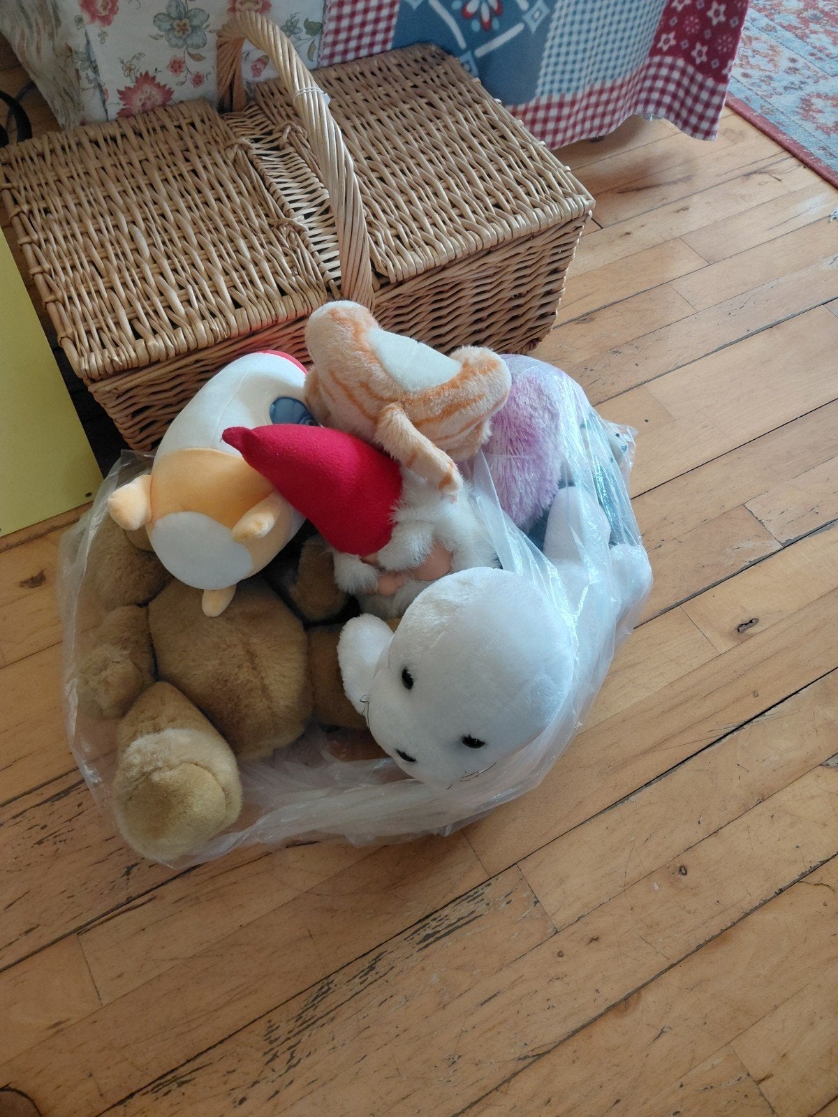 zak knuffels gratis, Ophalen, Gebruikt, Beer