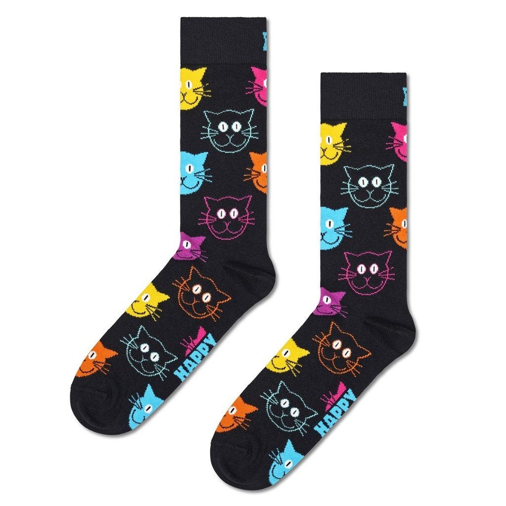 Happy Socks - Cat Sock maat 47-51, Overige kleuren, Nieuw, Overige maten, Ophalen of Verzenden