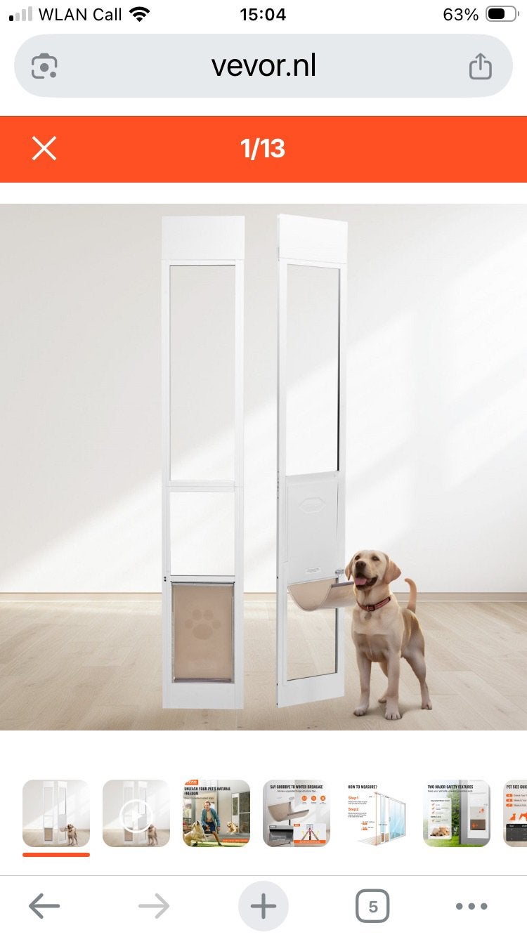 Honden/poezen luik verplaatstbaar tussen schuifdeuren, Ophalen, Zo goed als nieuw, Overige