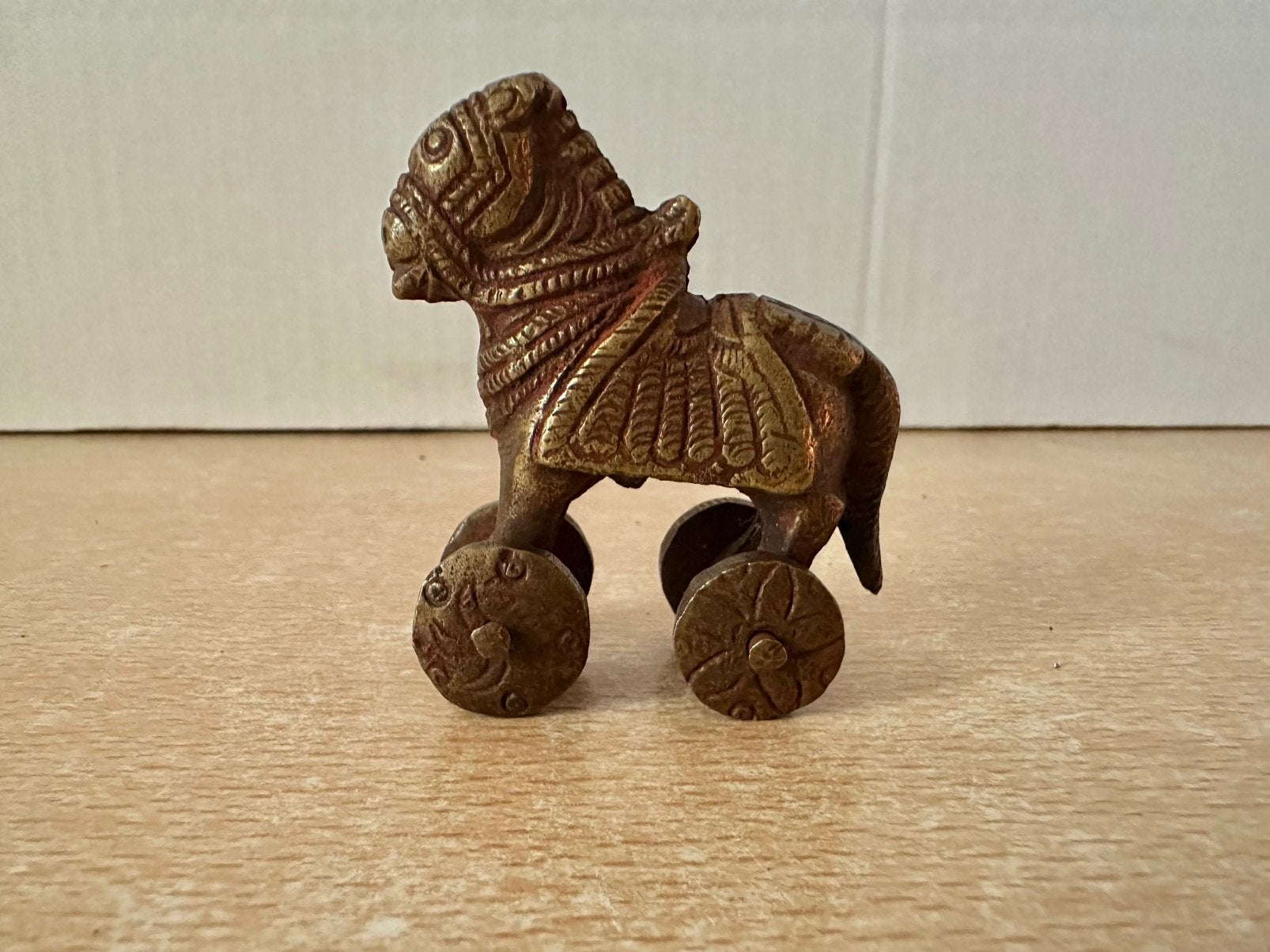Antiek tempelspeelgoed paardje, Ophalen of Verzenden